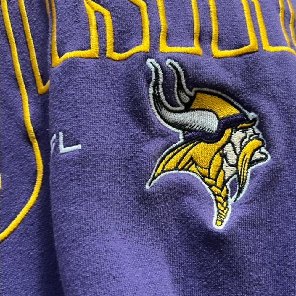 90’s Men’s Lee Sport Minnesota Vikings Football Sweatshirt XL - Picture 6 of 7